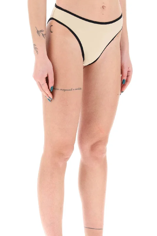 Stretchy bikini for women with Lycra material for a flexible, form-fitting look -"bikini bottom with contrasting edge trim