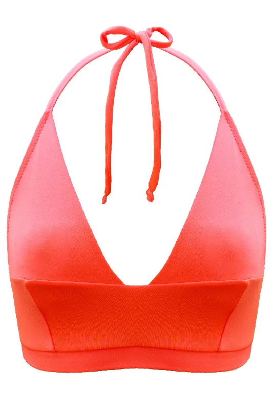 Affordable swim tops with fun pattern designs -Tonic Tangerine bikini top