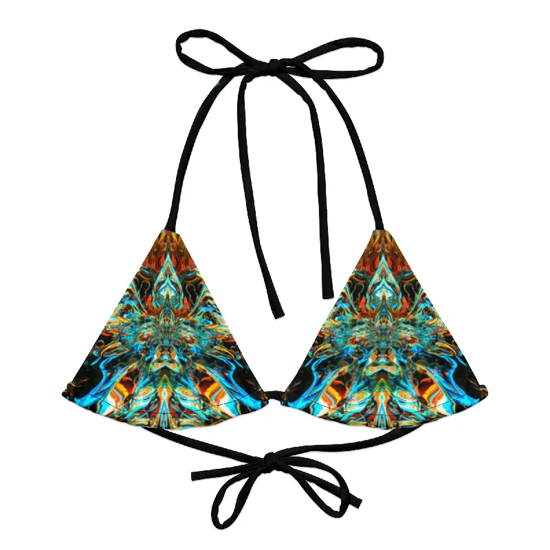 Sun protection bikini for women with UV-resistant fabric for added skin protection -Mercury in Retrograde Bikini Top