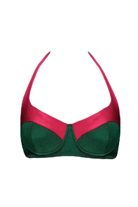 Classic swim tops for timeless beach essentials -Donna Ruby Emerald bikini top