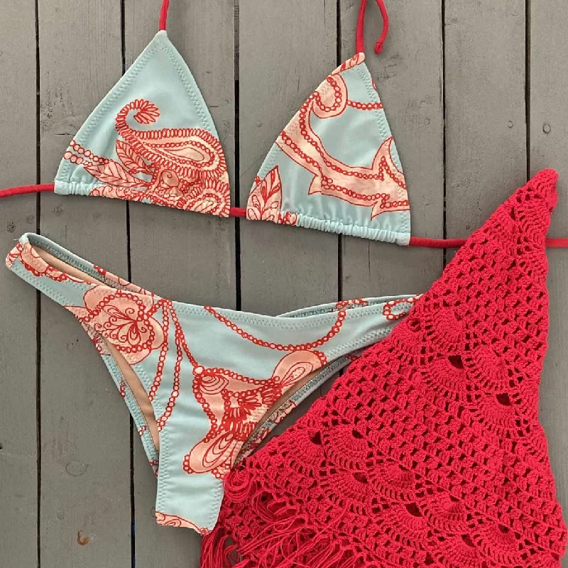 Bright swim sets for standout beach flair -Triangle Bikini Top