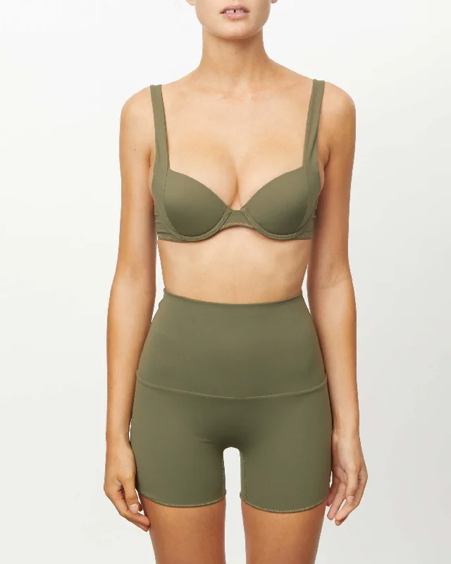 High-neck tankini swim tops for sleek style -The Contour Boost Top - Carraway