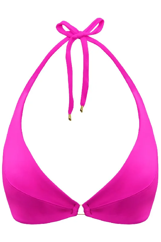 Neon tankini swim tops for vibrant energy -Radiya Fuchsia bikini top