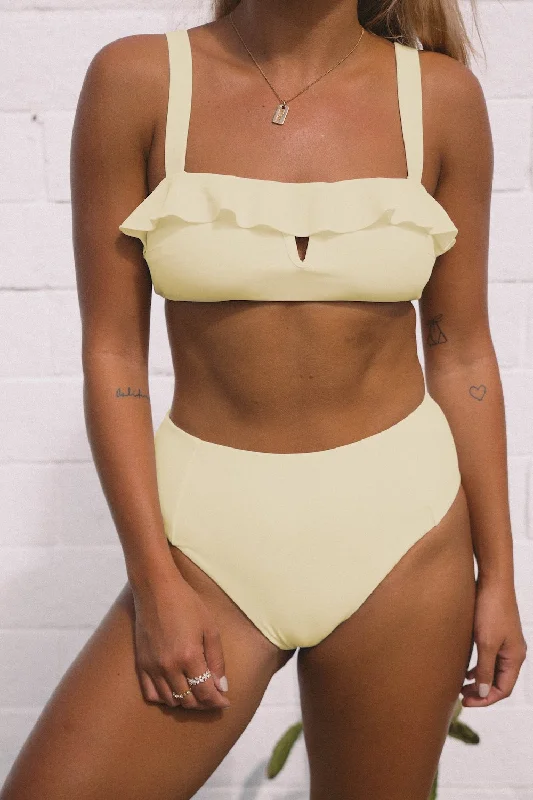 Strapless bikini swim sets for sun-kissed glow -Malibu Top (Sunset)