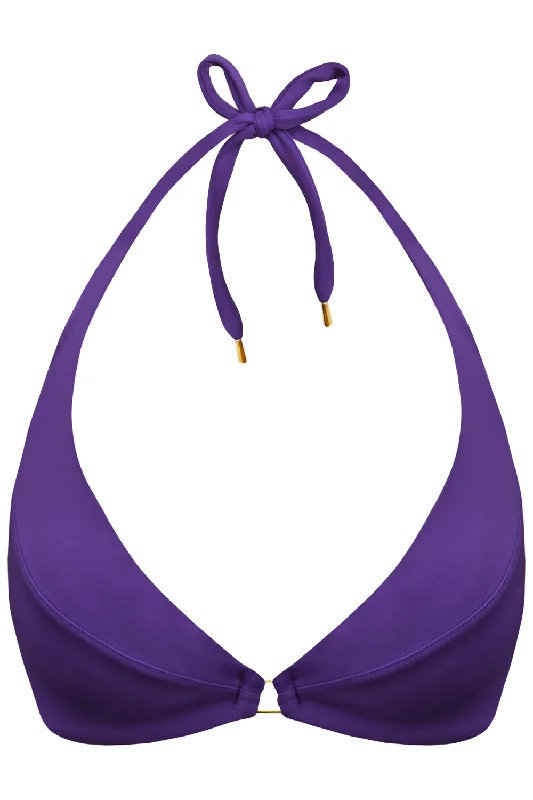 Lightweight swim tops for quick-drying swim comfort -Radiya Violet bikini top