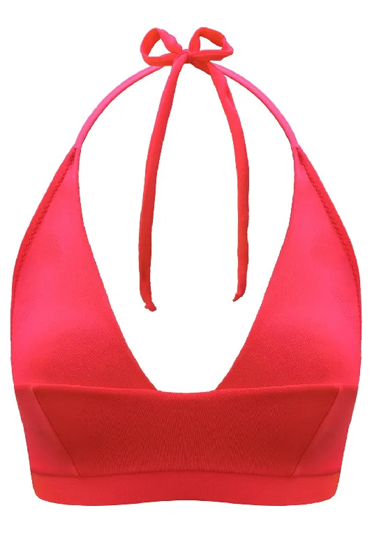 Lightweight tankini swim tops for easy drying -Tonic Red bikini top