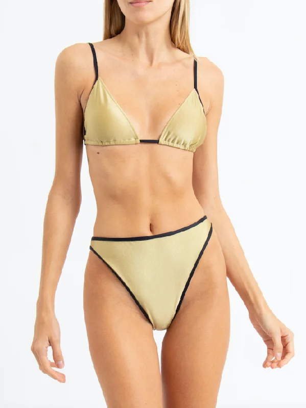 Strapless swim sets for minimal tan lines -Noemia Bikini Top in Duna