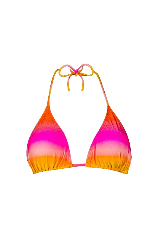 Bright bikini swim sets for fun vibes -Sunset Slide Triangle Top