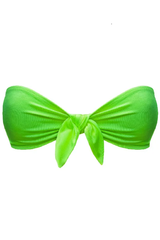 Strapless swim tops for seamless tan lines -Tonic Greenery bandeau