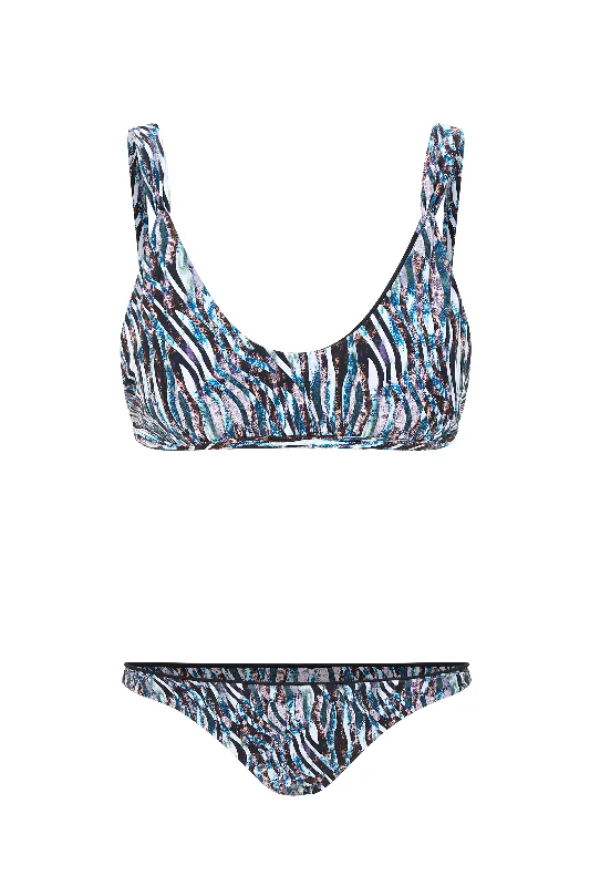 Durable swim tops for long-lasting chlorine resistance -Zingy Lynx Bikini Top