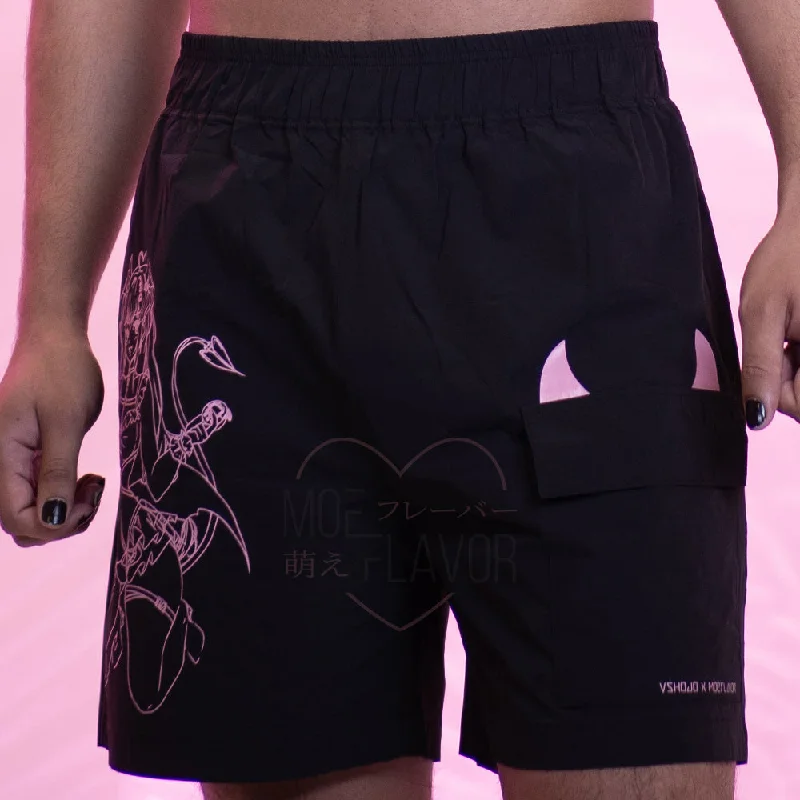 Vintage One-Pieces for Nostalgia -Ironmouse Anime Swim Trunks