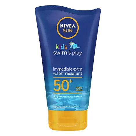 White One-Pieces for Elegant -Nivea Sun Kids Swim & Play Lotion SPF50+ 150ml