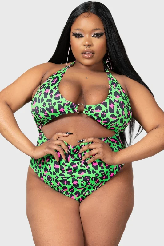 Hippie One-Pieces with Beads -Animal Swimsuit [PLUS]