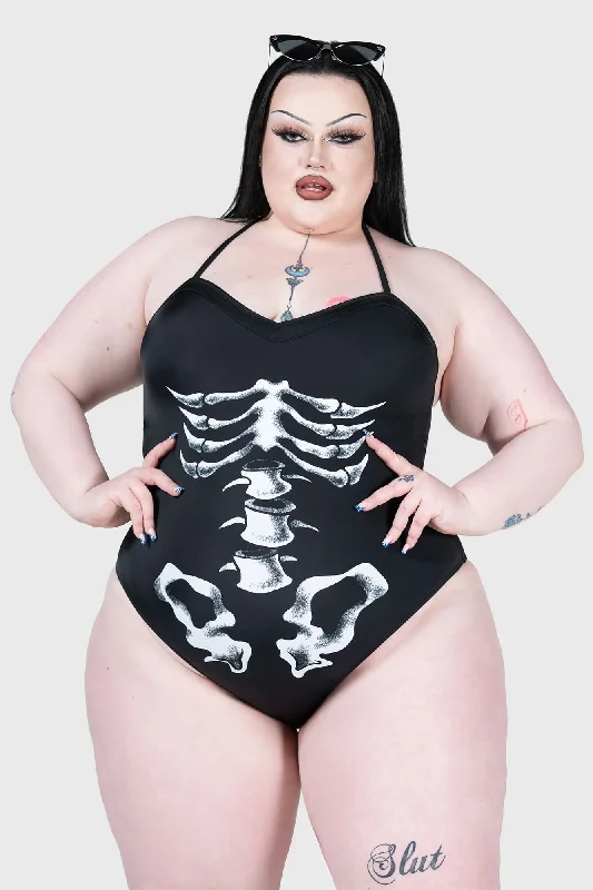 Formal One-Pieces for Occasion -Show Your Bones Swimsuit [PLUS]