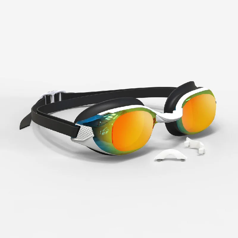 Orange One-Pieces for Energetic -Swimming Goggles Mirrored Lenses BFIT