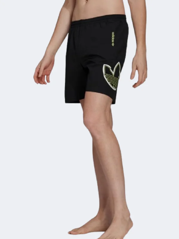 Romper One-Pieces for Casual -Adidas Men Original Swim Short Black/Lime