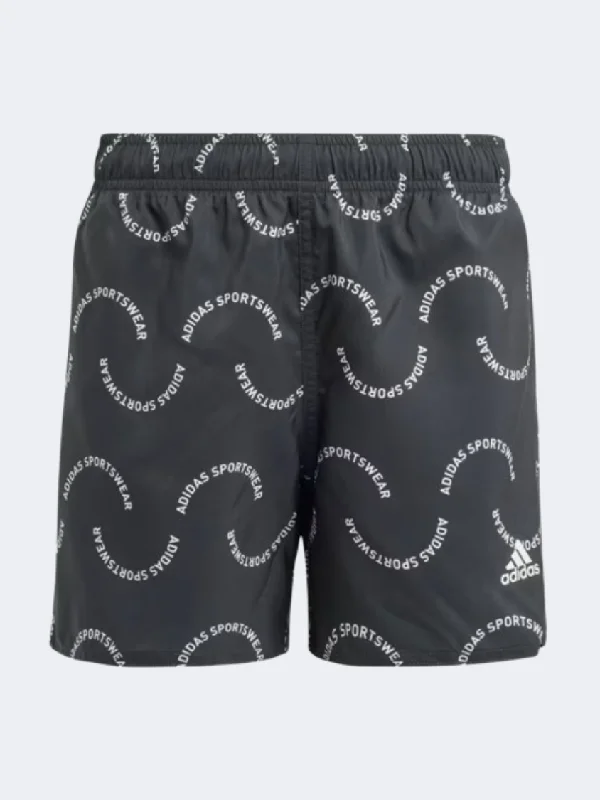 Black One-Pieces for Versatile -Adidas Wave Boys Swim Short Black/Off White