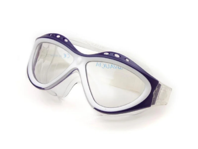 Gray One-Pieces for Subtle -AQUAVIZ Swim Goggle_Purple/White