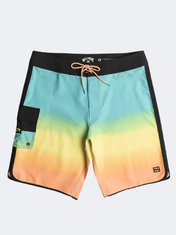 High-Waisted One-Pieces for Shape -Billabong 73 Fade Pro Men Beach Swim Short Papaya Orange