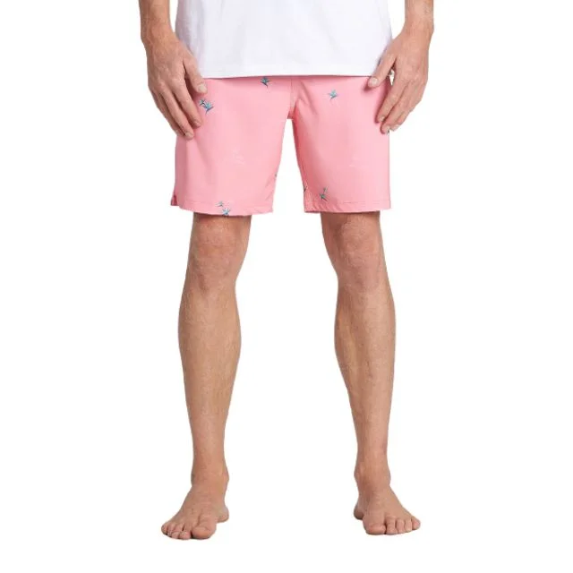 Ski One-Pieces for Winter Sports -Billabong Sundays Pigment Men Beach Swim Short Pink