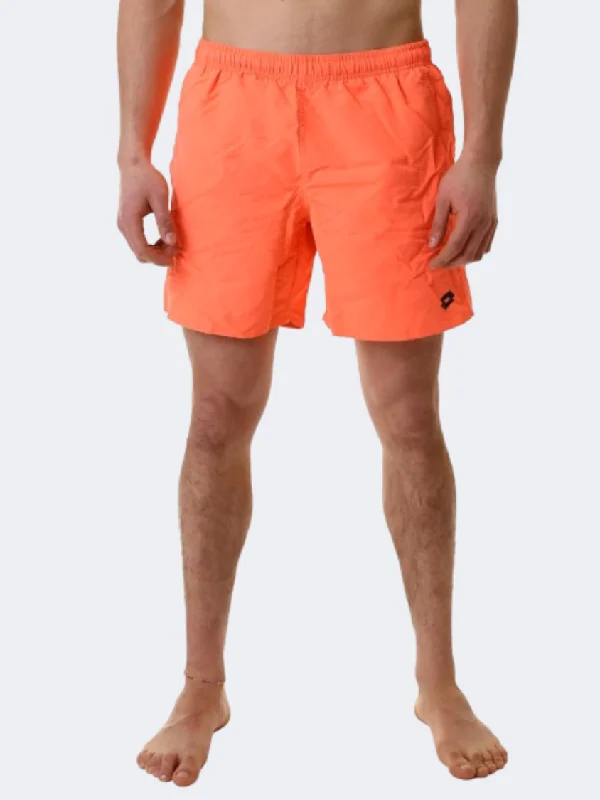 Purple One-Pieces for Royalty -Lotto Beach Basic Men Swiim Swim Short Coral Fluo