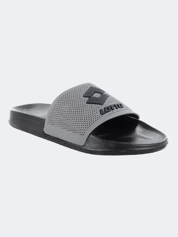 High-Waisted One-Pieces for Shape -Lotto Moku Iii Men Swim Slippers All Black/Grey