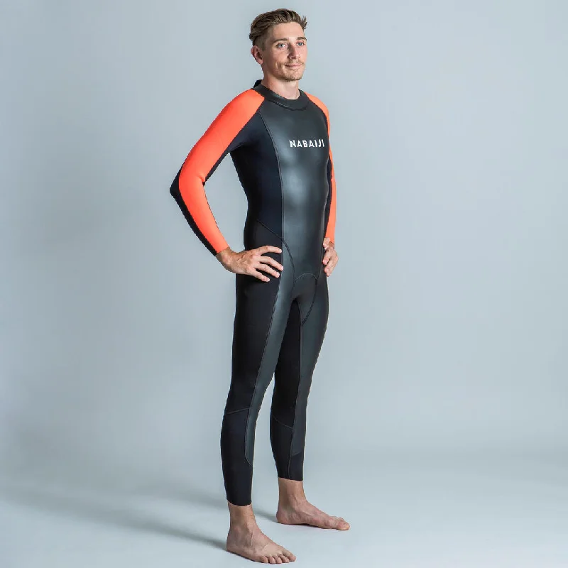 Men's Open Water Swimming 2/1.8 mm Glideskin Neoprene Wetsuit OWS 100