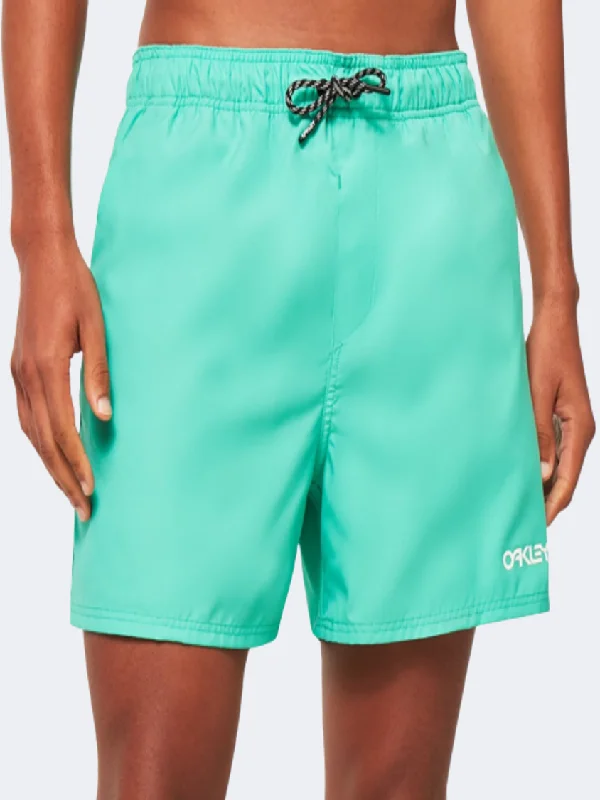 Maternity One-Pieces for Pregnancy -Oakley 16 Inch Beach Swim Short Mint Green