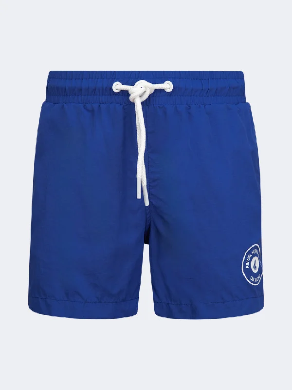 Orange One-Pieces for Energetic -Oil And Gaz Plain Kids-Boys Swim Short Blue