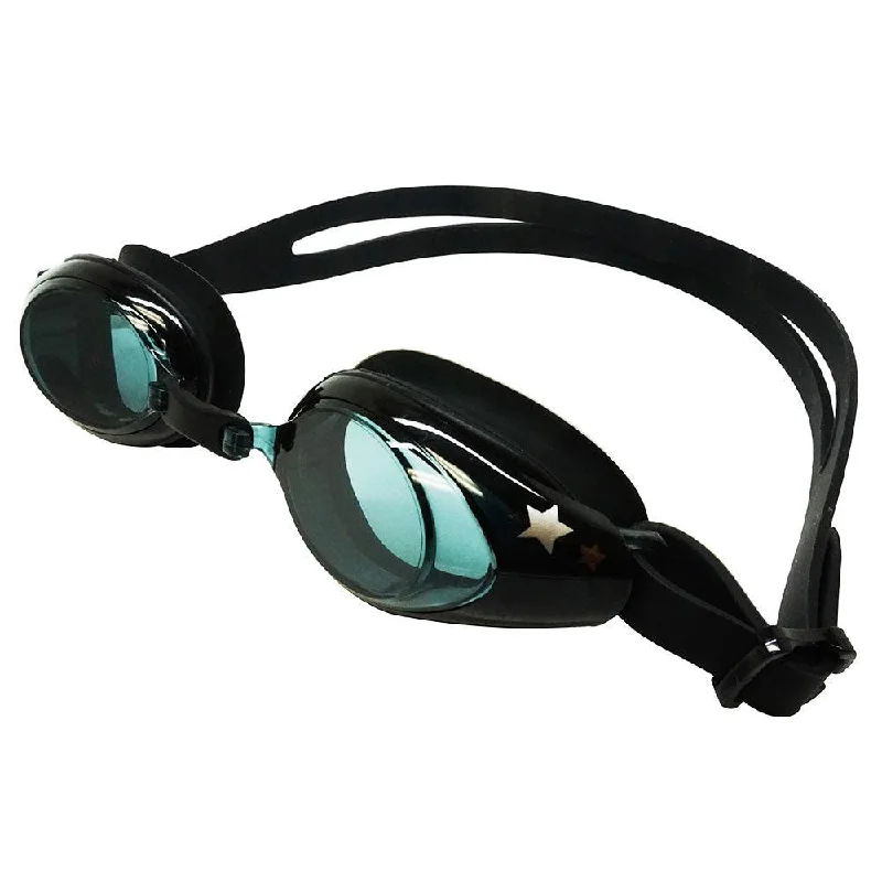 Floral One-Pieces with Petals -Palantic Black UV Nearsighted Prescription Corrective Youth Swim Goggles