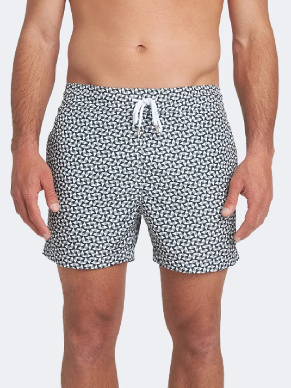 Cropped One-Pieces for Trendy -Sea You Soon Cassis Men Beach Swim Short Black