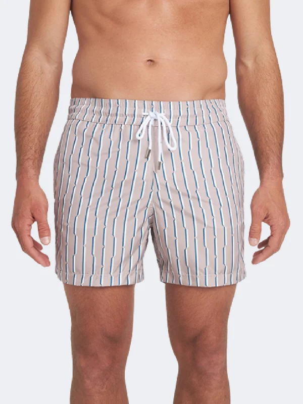 Low-Waisted One-Pieces for Relaxed -Sea You Soon Spiaggia Men Beach Swim Short Dusty Pink