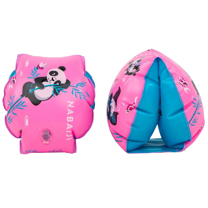 Punk One-Pieces with Spikes -Swimming armbands for kids with "PANDAS” print - 11-30 kg