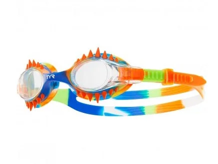 Cotton One-Pieces for Comfort -Tyr Kids Swimming Lgspktd-698 Swimplespikes Tiedye Multicolor Goggles