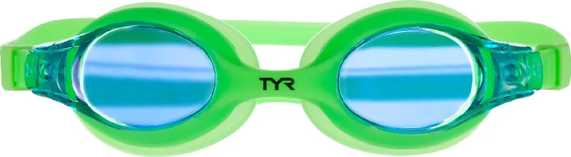 Elastic One-Pieces for Flex -Tyr Kids Swimming Lgswm-339 Swimple Goggle Mirro Green Goggles