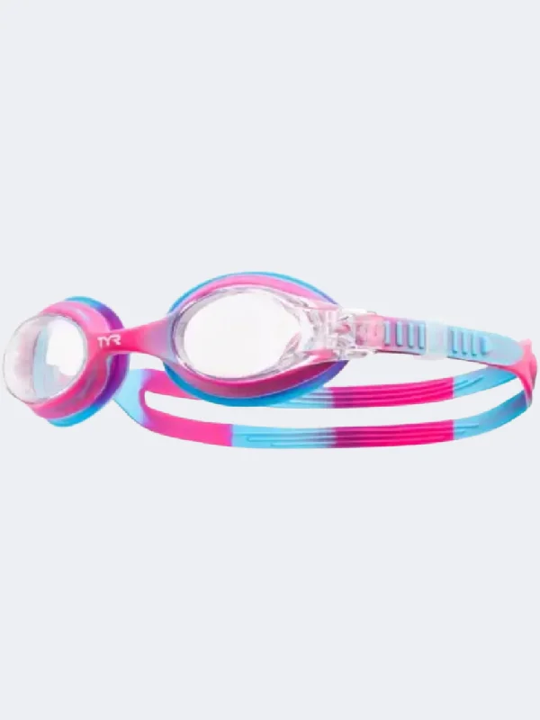 A-Line One-Pieces for Flattering -Tyr Swimple Tie Dye Kids Swim Goggles Pink/Blue