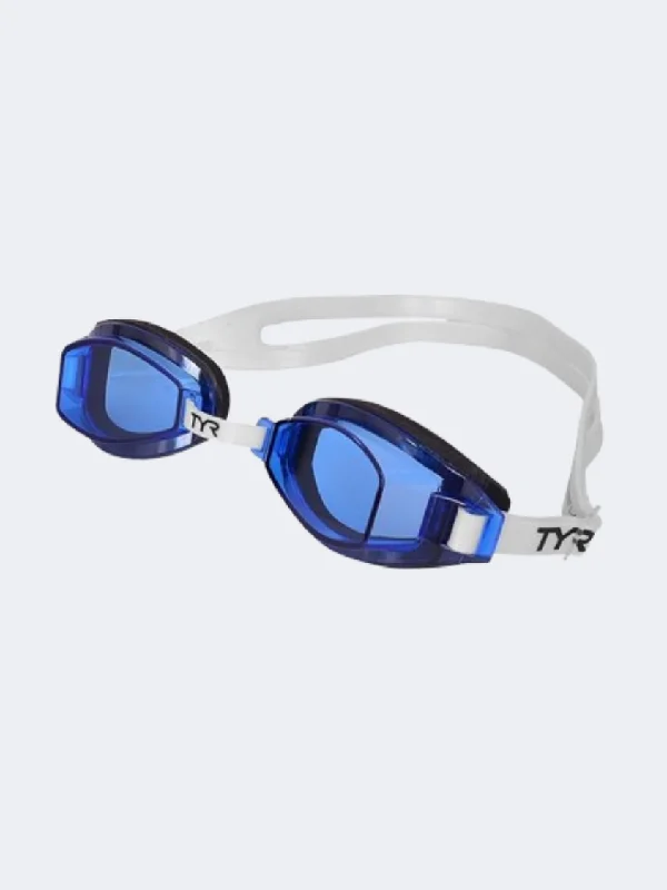 Buttoned One-Pieces for Style -Tyr Team Sprint Unisex Swim Goggles Blue/White