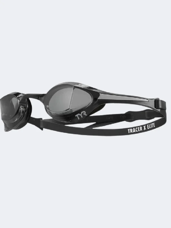 Zippered One-Pieces for Convenience -Tyr Tracer X Elite Race Unisex Swim Goggles Smoke/Black