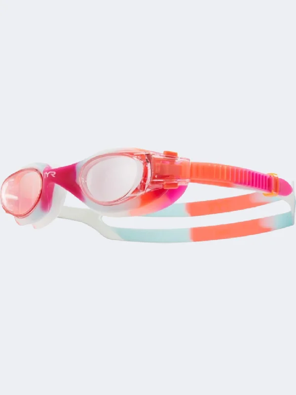 Bodysuit One-Pieces for Layering -Tyr Vesi Tie Dye Swim Goggles Pink/White