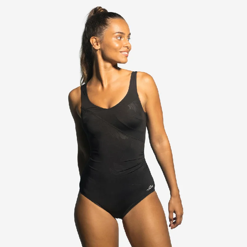 Fishing One-Pieces for Outdoors -Women's Aquafitness One-Piece Swimsuit Karli - Lys Black