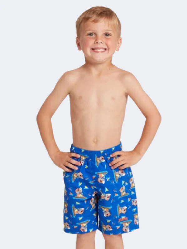 Painting One-Pieces for Art -Zoggs Hippo Boys Swim Swim Short Blue