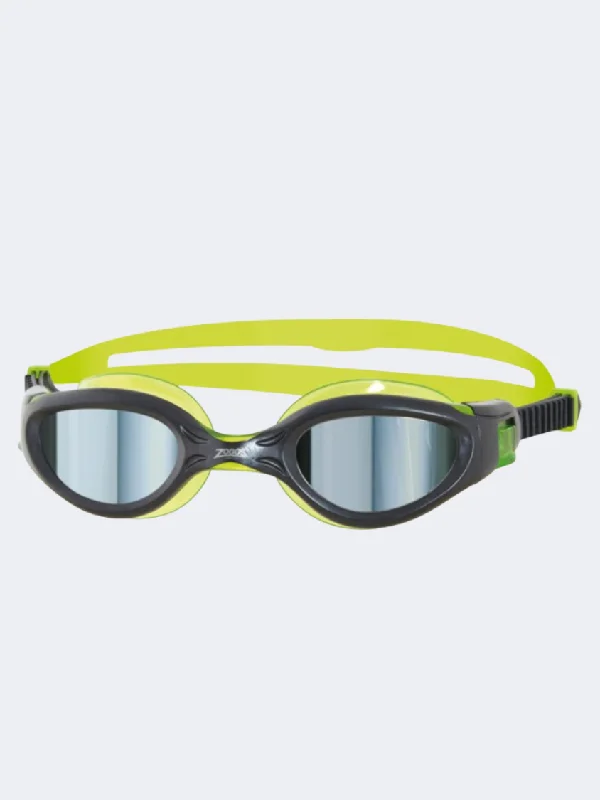 Office One-Pieces for Workday -Zoggs Phantom Elite Mirror Unisex Swim Goggles Black/Lime/Smoke