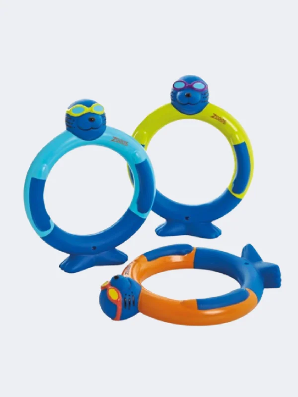 Racing One-Pieces for Speed -Zoggs Zoggy Dive Rings Stage 3 Unisex Swim Toys Orange/Blue/Yellow